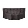N701 Sofa UK Version textile grey / UK Version - 90° rounded corner Unit - L 120 cm - Ethnicraft