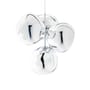 Pendelleuchte Melt Chandelier Small (2015) plastikmaterial silber / LED - Ø 98 x H 103 cm / Metallisiertes Polycarbonat (wechselt die Farbe) - Tom Dixon