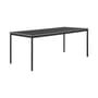 Base Rectangular table wood black /190 x 85 cm - Muuto