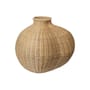 Vase Bola faser beige / 45 x 51 cm x H 50 cm - Geflochtenes Rattan handgefertigt - Ferm Living