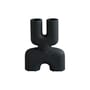 Vaso Cobra Double Mini ceramica nero / L 22 x H 28 cm - 101 COPENHAGEN
