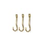 Crochet mural Curvature   / Set de 3 - Laiton - Ferm Living