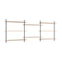 Étagère Wall Shelving – ws.85.3 bois naturel / L 239 x H 85 x Prof. 17,5 cm - MOEBE