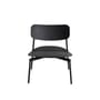 Fauteuil bas empilable Fromme métal noir / Aluminium - Petite Friture