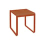 rechteckiger Tisch Bellevie metall orange / 74 x 80 cm - Fermob