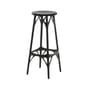 A.I. LIGHT High stool plastic material black / H 75 cm - Designed by artificial intelligence / Recycled - Kartell