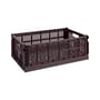 Cestino Colour Crate materiale plastico rosso Grande / 34,5 x 53 cm - Riciclato - Hay