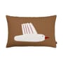 Cuscino Bird Quilted tessuto marrone beige / 60 x 40 cm - Cotone bio - Ferm Living