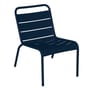 Lounge-Sessel Luxembourg metall blau / Niedrige Sitzfläche - Fermob