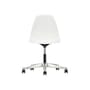 Stuhl mit Rollen RE PSCC - Eames Plastic Side Chair plastikmaterial weiß / (1950) - Recycled - Vitra