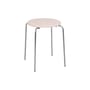 Hocker Petit Rond metall / Sitzfläche Leder - Frama 