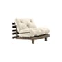 Fauteuil convertible Roots / Dormeuse & lit d'appoint - 3 positions / Structure marron - KARUP DESIGN
