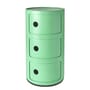 Rangement Componibili vert (1968) / Mat - 3 tiroirs - H 58 cm / Recyclé - Exclusivité en édition limitée - Kartell