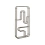 Wandregal Curva metall beige / Utensilien - 33 x 70,5 x T 9 cm - AYTM