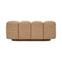 Gepolsterte Bank Jollin textil gelb / L 101 cm - NV GALLERY