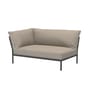 Divano da giardino modulare Level 2 tessuto beige / Schienale extra morbido - Angolo sinistro - L 139 x P 92,5 cm - Houe