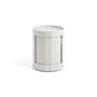 Portaoggetti Facet Low materiale plastico grigio / H 49 cm - 1 anta / Con rotelle - Hay