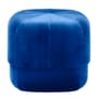 Pouf Circus Small tissu bleu / Ø 46 cm - Velours - Normann Copenhagen