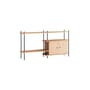 Shelving System – s.85.2.C Shelf natural wood / W 162 x H 85 x D 35 cm - MOEBE