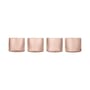 Set de 4 verres Ripple Low verre rose  / Ø 7.6 x H 6.1 cm (20 cl) - Ferm Living