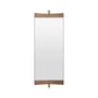 Wandspiegel Vanity 1 holz natur / L 28 x H 73,8 cm - Schwenkbar - Gubi
