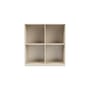 Ablage Show holz weiß / B 69,6 x T 30 x H 72,6 cm - MONTANA