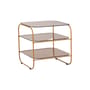 Echo End table glass brown / 41 x 41 x H 42 cm - HÜBSCH