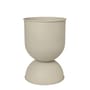 Hourglass Medium Flowerpot metal beige / Ø 40 x H 59 cm - Ferm Living