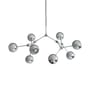 Pendelleuchte Drop Globe Mini metall silber / 95 x 70 x H 55 cm - 101 COPENHAGEN