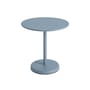 Linear Café Round table metal blue / Ø 70 cm - Steel - Muuto