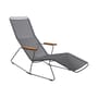 Transat inclinable Click Sunrocker plastique gris / 2 positions - Houe