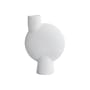 Vase Sphere Buble Medium céramique blanc / H 26 cm - 101 COPENHAGEN