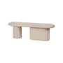 Banc rembourré Rull tissu beige / 130 cm - NOO.MA
