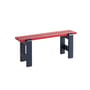 Banc Weekday Duo bois bleu rouge multicolore / L 111 cm - Hay