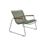 Fauteuil bas Click Roomy Lounge plastique vert - Houe