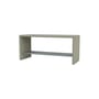 Panchina Montsk legno grigio / Portaoggetti - L 100 cm - MONTANA