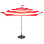 Parasol Stripesol métal tissu rouge / Ø 350 cm - Fatboy