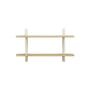 Scaffale Rayonnage Mural metallo legno bianco / Jean prouvé, 1936 - L 118 x H 70 cm - Vitra