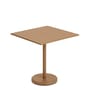 Table carrée Linear Café métal multicolore / 70 x 70 cm - Acier / Modèle d'exposition - Muuto