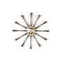 Wanduhr Spindle Clock holz natur / By George Nelson, 1948-1960 / Ø 57 cm - Vitra
