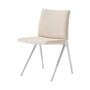 Chaise rembourrée Kape IF7 tissu beige - &tradition
