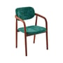 Fauteuil rembourré Henry tissu vert - POLSPOTTEN
