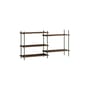 Scaffale Shelving System – s.85.2.A legno marrone / L 162 x H 85 x P 35 cm - MOEBE