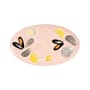 Servierplatte Oyster keramik rosa / 33 x 20 cm - & klevering