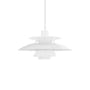 Suspension PH 5 Opal plastique blanc / Ø 32 cm - Réédition 1958 - Louis Poulsen