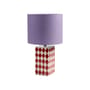 Grid Table lamp textile purple / H 43 cm - & klevering