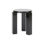 Tabouret Atlas bois noir / Rond - NEW WORKS