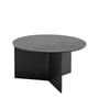 Tavolino Slit Wood legno nero / XL - Ø 65 x H 35,5 cm / Legno - Hay
