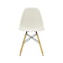 RE DSW - Eames Plastic Side Chair Chair plastic material grey / (1950) - Light wood legs / Recycled - Vitra