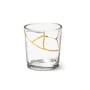 Verre Kintsugi n°3 verre transparent or / Verre & or fin - Seletti